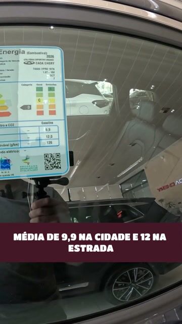 MÉDIA DE 9,9 NA CIDADE E 12 NA ESTRADA
