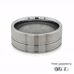 9mm Brushed Double Groove Tungsten Ring 360 video three