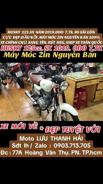 HUSKY 125,HÃNG.SYM,SX NĂM 2019.ZIN 100%.CỰC ĐẸP.. Mua bán Xe máy tại Quận Phú Nhuận Tp Hồ Chí Minh được đăng bởi MOTO LUU THANH HAI  77A hình 1