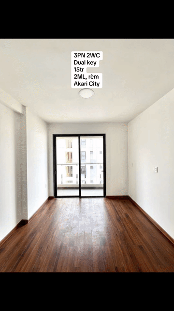 Cho thuê Căn hộ Chung cư Akari City Nam Long Quận Bình Tân Tp Hồ Chí Minh diện tích 121 m² giá 15 triệu/tháng