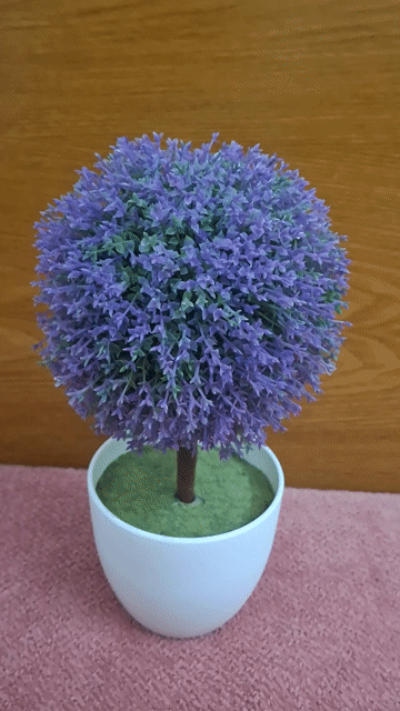 Cây hoa giả Tím Nhựa 25cm chậu 10cm. Mua bán Cây cảnh, đồ trang trí tại Quận 4 Tp Hồ Chí Minh được đăng bởi Hạnh hình 1