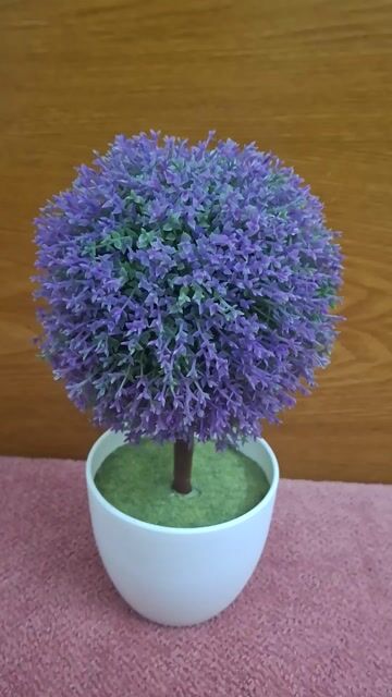 Cây hoa giả Tím Nhựa 25cm chậu 10cm. Mua bán Cây cảnh, đồ trang trí tại Quận 4 Tp Hồ Chí Minh được đăng bởi Hạnh hình 1