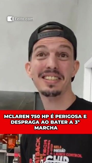 MCLAREN 750 HP É PERIGOSA E DESPRAGA AO BATER A 3ª MARCHA