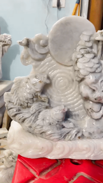 Tượng phong thủy Đá thạch anh Trắng Cá chép. Mua bán Đồ sưu tầm, đồ cổ tại Quận Lê Chân Hải Phòng được đăng bởi Nguyễn Hiếu hình 1
