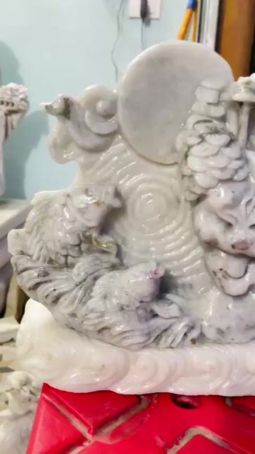 Tượng phong thủy Đá thạch anh Trắng Cá chép. Mua bán Đồ sưu tầm, đồ cổ tại Quận Lê Chân Hải Phòng được đăng bởi Nguyễn Hiếu hình 1