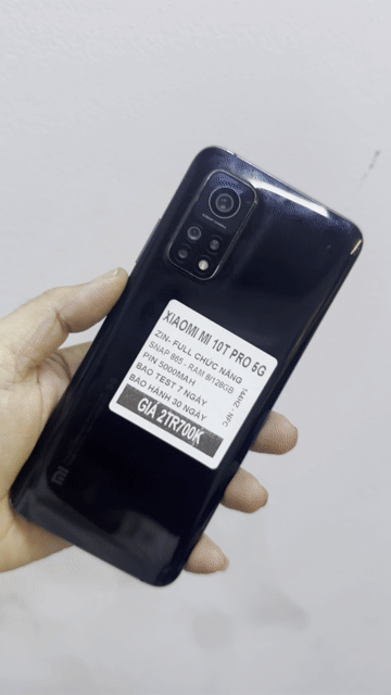 Xiaomi Mi 10T Pro 5G 128GB Đen. Mua bán Điện thoại tại Thành phố Long Xuyên An Giang được đăng bởi TL Mobile hình 1