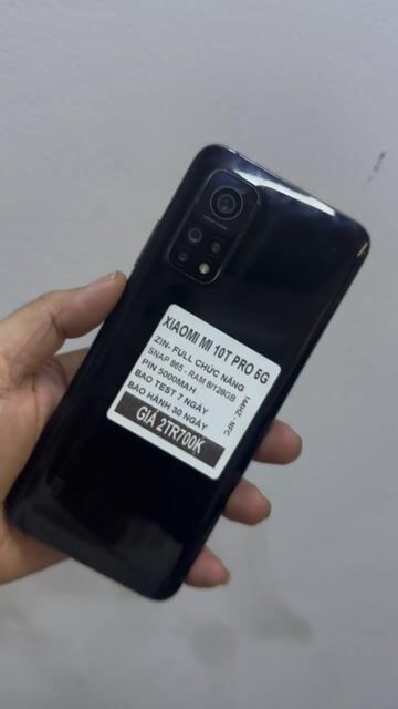 Xiaomi Mi 10T Pro 5G 128GB Đen. Mua bán Điện thoại tại Thành phố Long Xuyên An Giang được đăng bởi TL Mobile hình 1