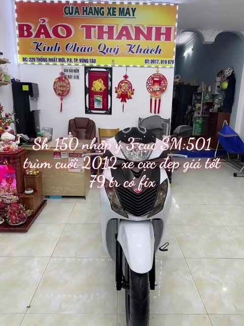 🌈Honda SH 150 hàng 3 cục máy Nhập Ý giá tốt 79 tr. Mua bán Xe máy tại Thành phố Vũng Tàu Bà Rịa - Vũng Tàu được đăng bởi XE MÁY BẢO THANH  TPVŨNG TÀU hình 1