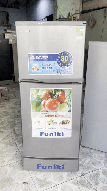 Tủ lạnh Funiki 120 lít Bạc Không đóng tuyết. Mua bán Tủ lạnh tại Quận Tân Bình Tp Hồ Chí Minh được đăng bởi Thành Phát hình 1