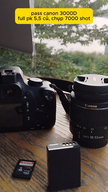 Máy ảnh Canon 3000D Đen. Mua bán Máy ảnh, Máy quay tại Thành phố Thủ Đức Tp Hồ Chí Minh được đăng bởi Akiko Tsukishita hình 1