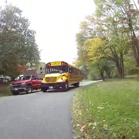 School bus runs cyclist off roadway head on! - UpRide.cc - Make Cycling ...