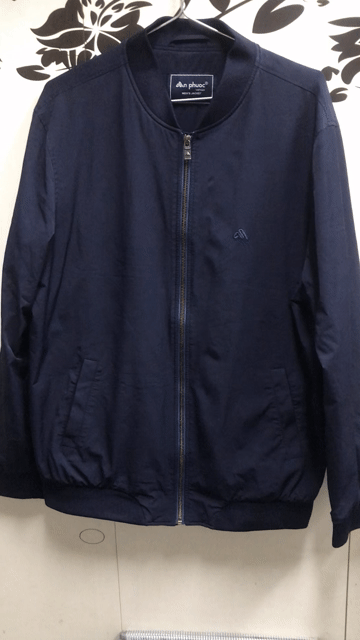 Áo khoác An Phước Nam Xanh navy size L. Mua bán Quần áo tại Huyện Tân Phước Tiền Giang được đăng bởi Đồ Nhà Không Dùng hình 1