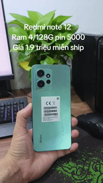 Redmi Note 12 4GB/128GB zin nguyên cây, full vân. Mua bán Điện thoại tại Quận Hà Đông Hà Nội được đăng bởi Shop Điện Thoại Cũ Zin hình 1