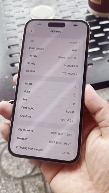 Apple iPhone 14 Pro Max 512GB Vàng Mỹ 82%. Mua bán Điện thoại tại Quận 6 Tp Hồ Chí Minh được đăng bởi Bi hình 1