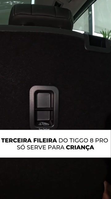 Terceira fileira do Tiggo 8 Pro só serve para criança