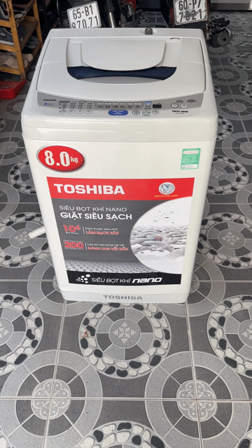 Máy giặt Toshiba 8kg Trắng cũ 99%. Mua bán Máy giặt tại Quận Cái Răng Cần Thơ được đăng bởi Tiến hình 1