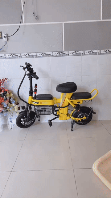 Xe đạp điện Adiman A2 Vàng. Mua bán Xe đạp tại Quận Ninh Kiều Cần Thơ được đăng bởi Chí Nguyễn hình 1