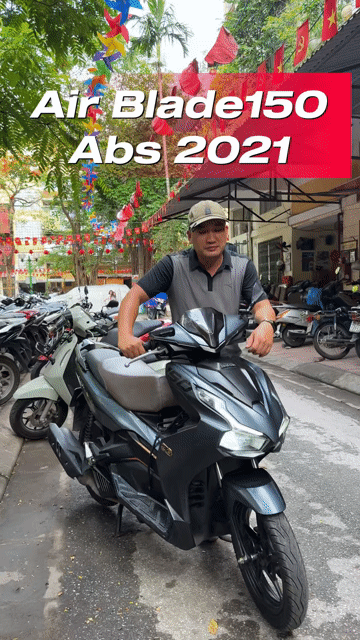 Honda Air Blade 150 ABS 2021 Xanh Đá. Mua bán Xe máy tại Quận Ba Đình Hà Nội được đăng bởi Xe Máy Nam Thi hình 1