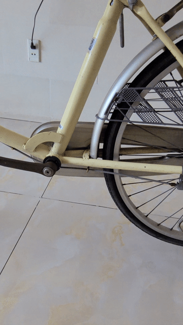 Xe đạp mini Nhật Bản Vàng kem. Mua bán Xe đạp tại Huyện Củ Chi Tp Hồ Chí Minh được đăng bởi đoàn hình 1
