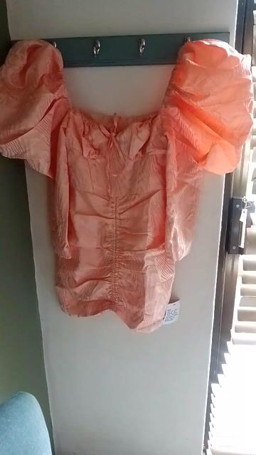 ASOS -Pink Puff Sleeve Corset Dress