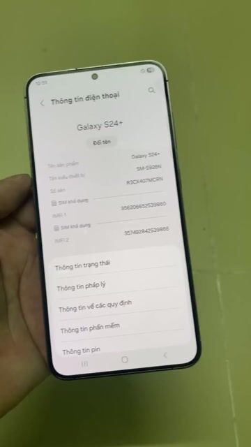 Samsung Galaxy S24+ 256GB Xám. Mua bán Điện thoại tại Quận 7 Tp Hồ Chí Minh được đăng bởi Anh Đại hình 1