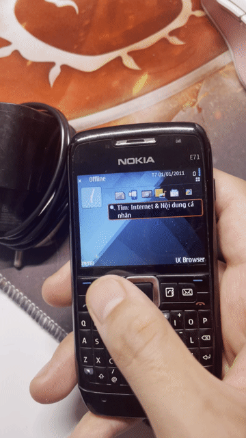 Nokia E71 Đen Đã sử dụng. Mua bán Điện thoại tại Quận Cầu Giấy Hà Nội được đăng bởi Phạm Thanh Tùng hình 1