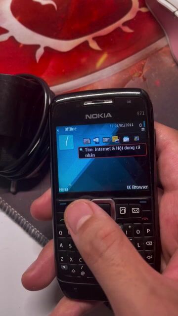 Nokia E71 Đen Đã sử dụng. Mua bán Điện thoại tại Quận Cầu Giấy Hà Nội được đăng bởi Phạm Thanh Tùng hình 1