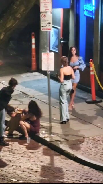 Clothed night street