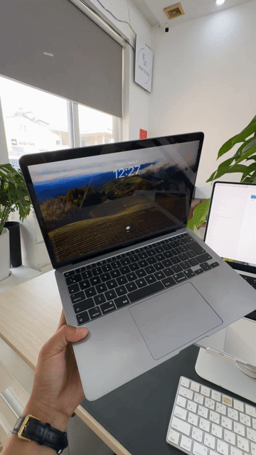Apple Macbook Air M1 8GB/512GB Gray vỏ cấn nhẹ. Mua bán Laptop tại Quận Hải Châu Đà Nẵng được đăng bởi Le Thanh hình 1