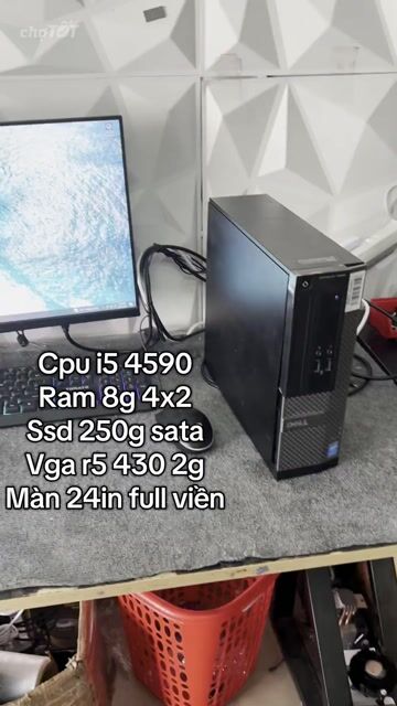 máy bộ dell i5 4570 8GB/SSD 240GB 24 inch Đ. Mua bán Máy tính để bàn tại Thành phố Thuận An Bình Dương được đăng bởi Dương vinh hình 1