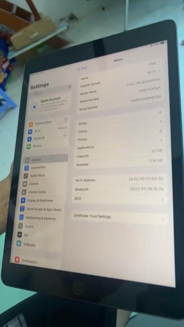 Apple iPad Gen 7 32GB_Xám. Mua bán Máy tính bảng tại Quận Cầu Giấy Hà Nội được đăng bởi Huyền Mai hình 1