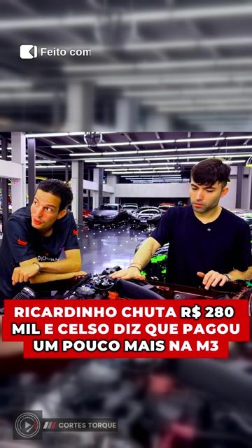 Ricardinho chuta R$ 280 mil na BMW M3 e leva resposta de Celso