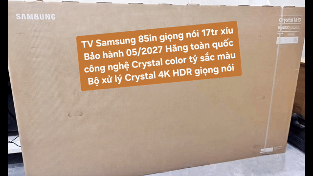 TV 4K Samsung 85BU8000 85in 4K Giọng Nói BH 5/2027. Mua bán Tivi, Âm thanh tại Quận 8 Tp Hồ Chí Minh được đăng bởi Nguyen nguyen hình 1