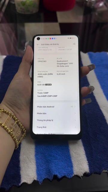OPPO Reno7 Z 5G Đen ram 8/128GB. Mua bán Điện thoại tại Quận 11 Tp Hồ Chí Minh được đăng bởi Lưu Văn Đủ hình 1