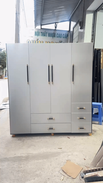 Tủ quần áo Nhựa Đài Loan Xám 1m6x1m8. Mua bán Tủ, kệ gia đình tại Quận 10 Tp Hồ Chí Minh được đăng bởi Phương thủy hình 1