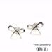 Silver Bow Stud Earrings 360 video