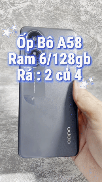 Oppo A58 128GB Đen 6GB. Mua bán Điện thoại tại Quận 4 Tp Hồ Chí Minh được đăng bởi Tuấn hình 1