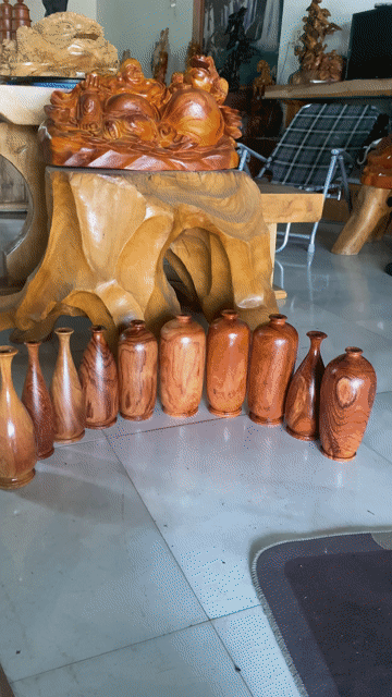 10cLọ hoa gỗ trang trí màu Nâu gỗ tự nhiên. Mua bán Cây cảnh, đồ trang trí tại Thành phố Buôn Ma Thuột Đắk Lắk được đăng bởi Xuân nghệ hình 1