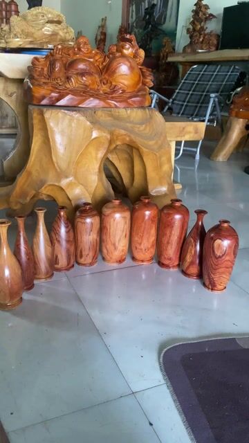 10cLọ hoa gỗ trang trí màu Nâu gỗ tự nhiên. Mua bán Cây cảnh, đồ trang trí tại Thành phố Buôn Ma Thuột Đắk Lắk được đăng bởi Xuân nghệ hình 1