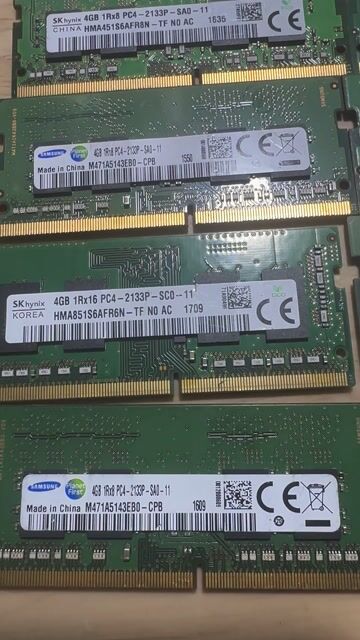 ddram 4-4gb buss 2133p laptop tháo máy