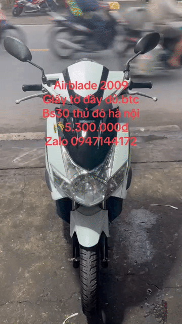 Honda Airblade 2009 Trắng đen. Mua bán Xe máy tại Huyện Bình Chánh Tp Hồ Chí Minh được đăng bởi Bình tĩnh sống hình 1