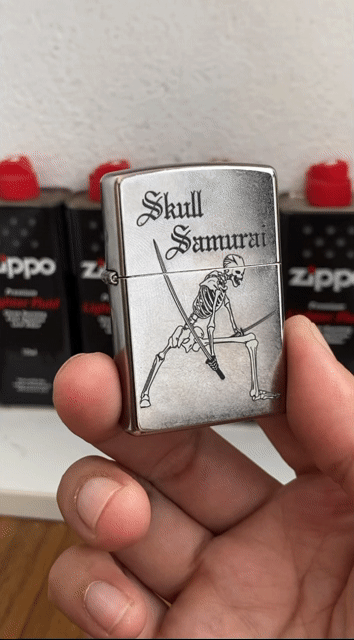 Bật lửa Zippo Chrome Street 2019 - Skull Samurai. Mua bán Đồ sưu tầm, đồ cổ tại Quận Hải Châu Đà Nẵng được đăng bởi Zippo Bốn Ba hình 1