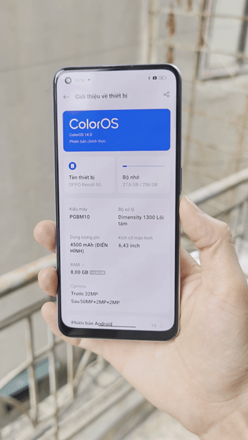 OPPO Reno8 5G 8GB/256GB có vân tay. Mua bán Điện thoại tại Quận Thanh Xuân Hà Nội được đăng bởi Đỗ Mạnh Nhuận hình 1
