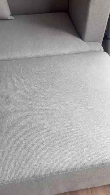 Sofa góc 4-5 chỗ, vải xám nhạt
