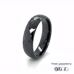 6mm Black Zirconia Ceramic Faceted Wedding Ring 360 Video two