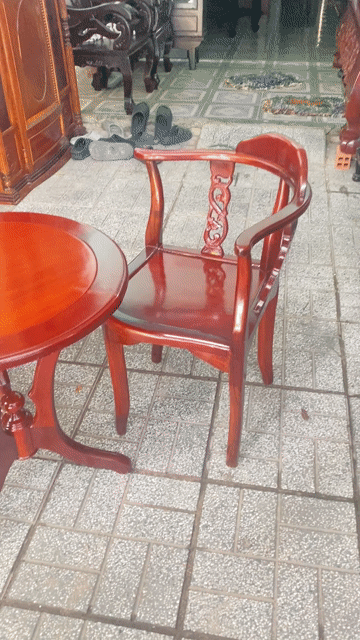 Bộ bàn ghế Gỗ Nâu đỏ. Mua bán Bàn ghế tại Thành phố Tây Ninh Tây Ninh được đăng bởi  Ngân Gỗ Tây Ninh  hình 1