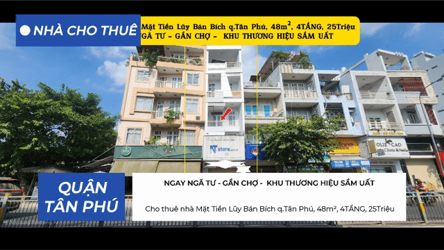 Cho thuê Nhà ở Quận Tân Phú Tp Hồ Chí Minh diện tích 48 m² giá 25 triệu/tháng