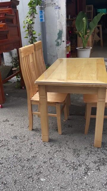 bộ bàn ghế ăn gỗ sồi. Mua bán Bàn ghế tại Quận 12 Tp Hồ Chí Minh được đăng bởi Ngọc Nội Thất Đồ Gỗ hình 1
