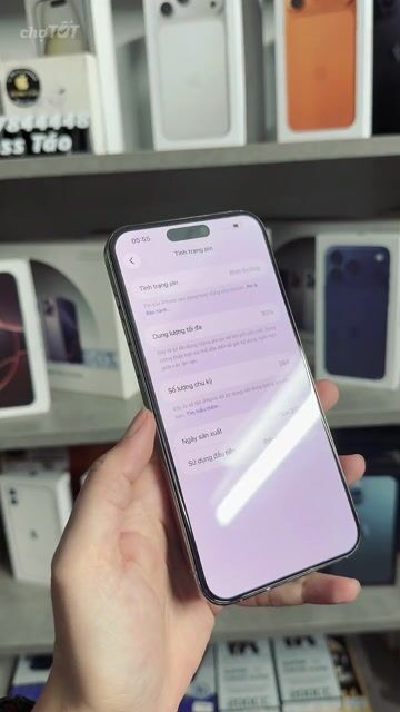 🌈 iPhone 15 Pro Max 256GB titan zin all, đẹp 99%. Mua bán Điện thoại tại Thị xã Bến Cát Bình Dương được đăng bởi Boss Táo hình 1