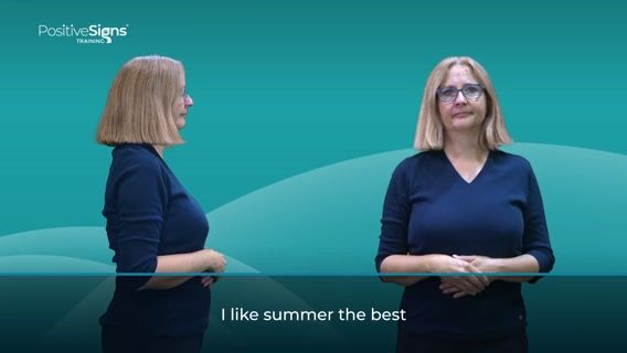 I like summer the best